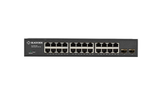 Black Box LGB2126A 24-Port Gigabit Smart Switch, 2x SFP, Fanless