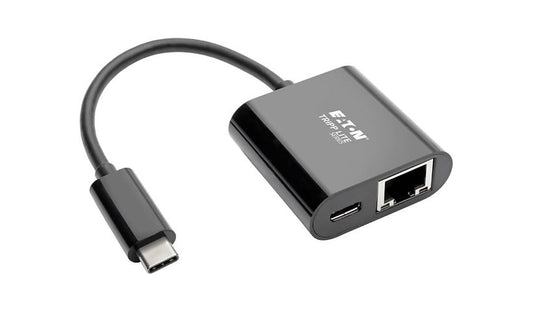Tripp Lite USB-C to Gigabit Ethernet Adapter with USB-C PD Charging Port