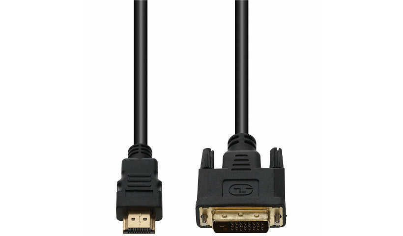 Proline HDMI 1.3 to Dual Link DVI-D Cable, Male to Male, Black, 3 ft
