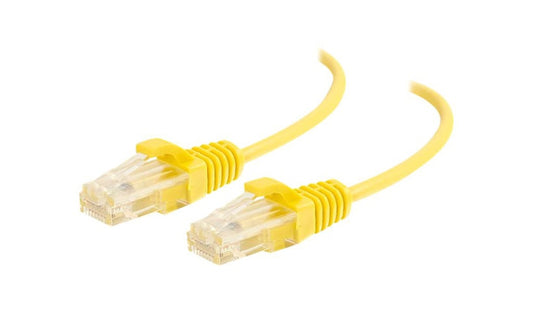 C2G 01171 Cat6 Slim Snagless UTP Ethernet Patch Cable 3 ft Yellow
