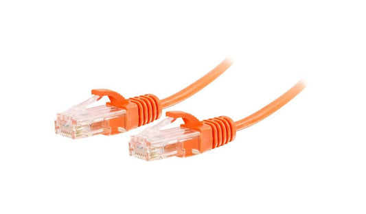 C2G 01177 Cat6 Slim Snagless UTP Ethernet Patch Cable 5 ft Orange