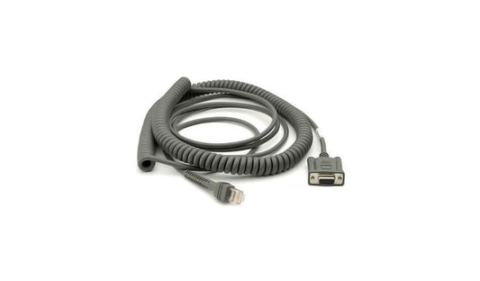 Zebra Coiled DB-9 F to RJ-45 Serial Cable, CBA-R31-C09ZAR