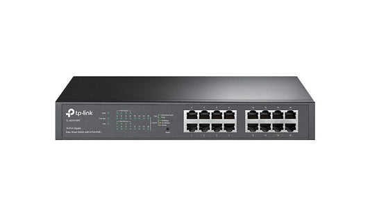 TP-Link TL-SG1016PE 16-Port Gigabit Easy Smart Switch with 8 PoE+ Ports