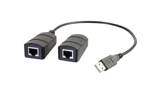 C2G USB 2.0 Extender over Cat5/Cat6, 1-Port, 480 Mbps, up to 150 ft