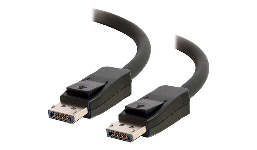 C2G 1 ft DisplayPort Cable with Latches, 8K UHD Rated, Male/Male, Black