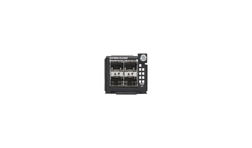 Ruckus ICX7650-4X10GF 4-Port 1/10GbE SFP+ Module with MACsec