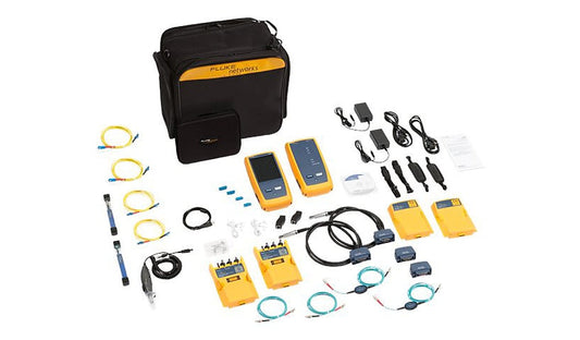 Fluke DSX2-5000QI/GLD CableAnalyzer Kit with CertiFiber Quad, Gold Support
