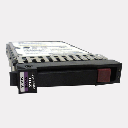 HPE 507774-B21 2TB 7.2K RPM 3.5in LFF SATA 3G Non Hot Swap HDD for ProLiant