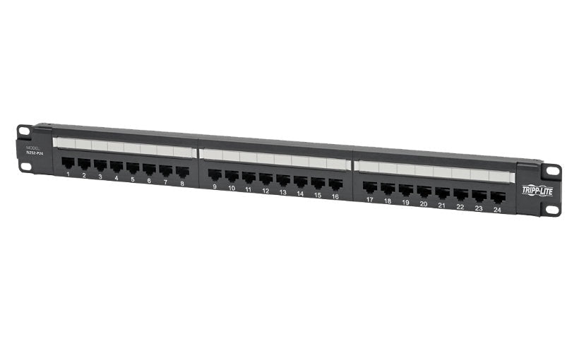 Tripp Lite N252-P24 24-Port Cat6 Patch Panel PoE+ 110/Krone Lifetime Warranty