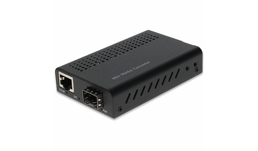 Proline 10/100/1000Base-TX RJ-45 to Open SFP Port Mini Media Converter, PRO-GMCMN-SFP