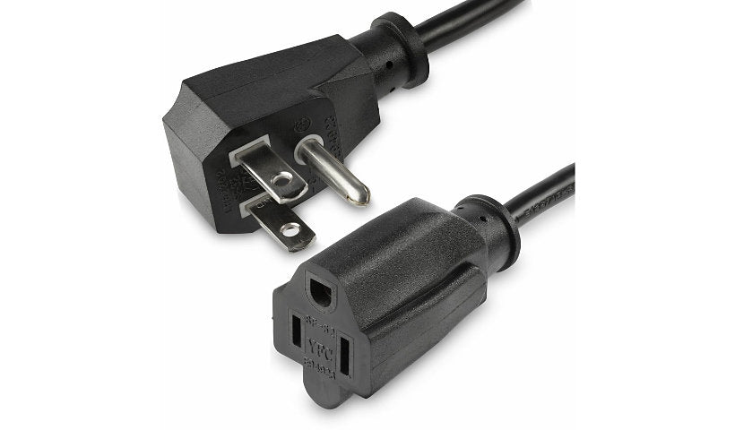 StarTech.com PACF10118IN Flat 5-15P to 5-15R Extension Cord 1.5 ft 10A 125V