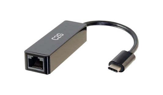 C2G USB-C to Gigabit Ethernet Adapter with PXE Boot, Thunderbolt 3, M/F