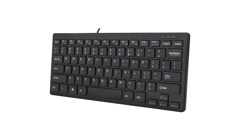 Adesso AKB-111UB SlimTouch Mini USB Keyboard 78 Key Embedded Numpad 1 Year