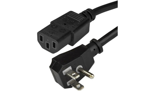 StarTech.com PXTF1016 Flat NEMA 5-15P to C13 Computer Power Cord 6 ft 125V