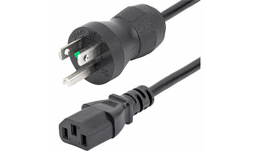 StarTech.com PXTMG1013 NEMA 5-15P to C13 Hospital-Grade Power Cord 3 ft 10A 125V