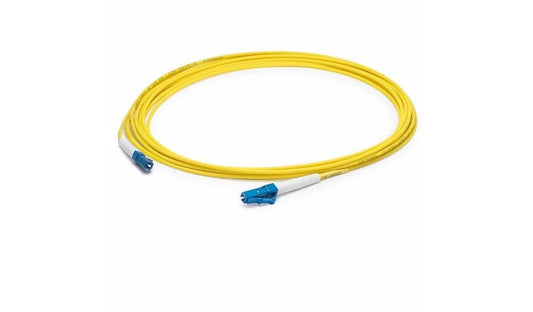 Proline PRO-ALC-LC-3MS9SMF 3m (9.8ft) Angled LC to LC OS2 Single Mode Simplex Fiber Patch Cable, 9/125, OFNR Riser, Yellow