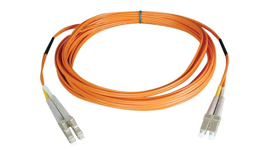 Tripp Lite (Eaton) N520-01M 1m (3.3ft) LC to LC Multimode Duplex Fiber Patch Cable, 50/125, PVC, OFNR, Orange