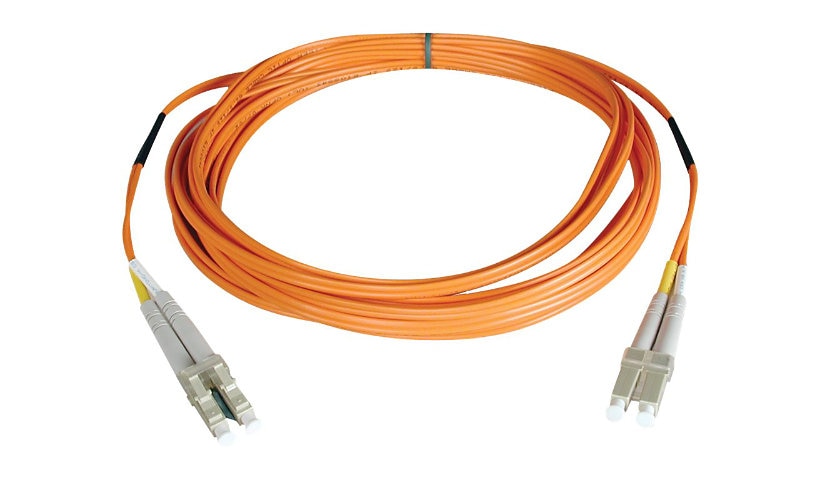 Tripp Lite (Eaton) N520-05M 5m (16.4ft) LC to LC Multimode Duplex Fiber Patch Cable, 50/125, PVC, OFNR, Orange