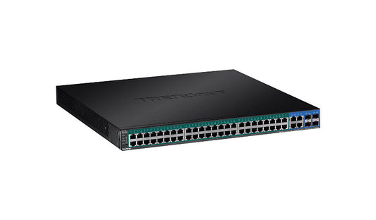 TRENDnet TPE-5240WS 52-Port Gigabit Web Smart PoE+ Switch, 4x Shared SFP
