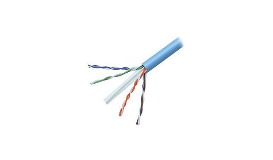 Belkin A7L704-500-BLU Cat6 Solid Bulk Cable 500 ft 4-Pair UTP 23 AWG PVC Blue