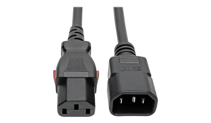 Tripp Lite P004-L10 Locking C13 to C14 PDU Extension Power Cord 10 ft 10A 250V