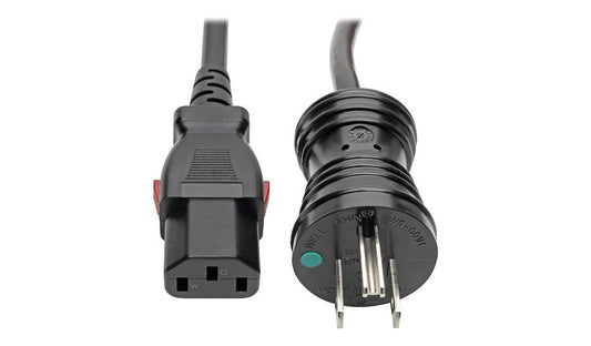 Tripp Lite P006-L25-HG15 NEMA 5-15P to Locking C13 Hospital-Grade Power Cord