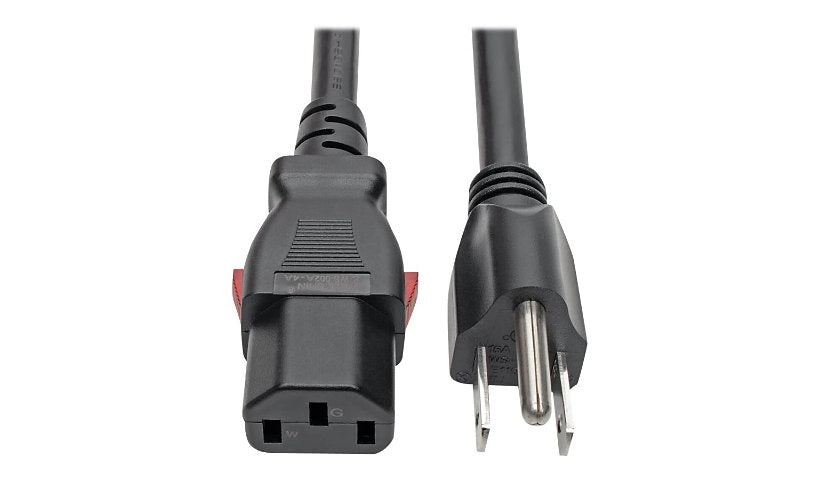 Tripp Lite P007-L06 NEMA 5-15P to Locking C13 Computer Power Cord 6 ft 15A 125V