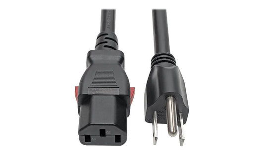 Tripp Lite P007-L06 NEMA 5-15P to Locking C13 Computer Power Cord 6 ft 15A 125V