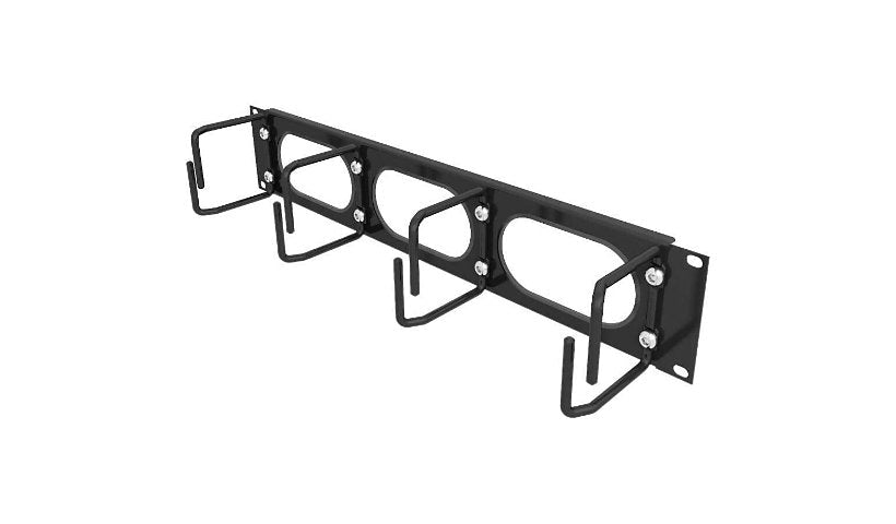 Vertiv VRA1001 2U Horizontal Cable Manager with Metal D-Rings for VR Racks