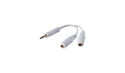 Belkin F8V234-WHT 3.5mm Headphone Splitter White Lifetime Warranty