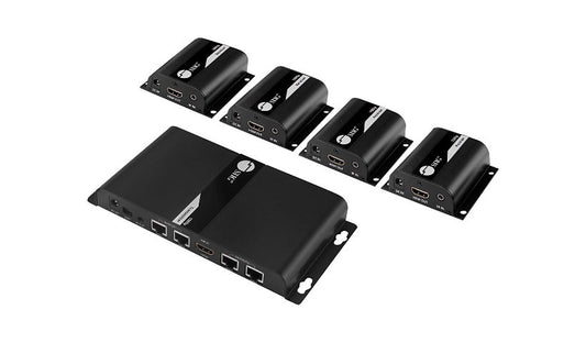 SIIG CE-H23U11-S1 4-Port HDMI Splitter over Cat6 Extender with IR 1080p 2 Year