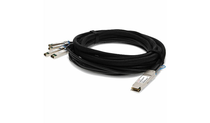 Proline Dell DAC-QSFP-4SFP-10G-1M Compatible 1m (3.3ft) 40GBase-CU QSFP+ to 4x SFP+ Passive Twinax Direct Attach Copper Cable, TAA Compliant, DAC-QSFP-4SFP-10G-1M-PRO