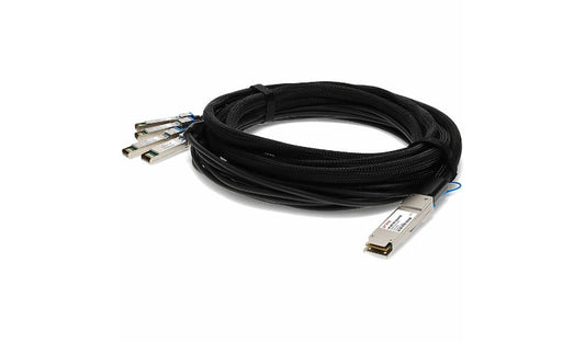 Proline Dell DAC-QSFP-4SFP-10G-1M Compatible 1m (3.3ft) 40GBase-CU QSFP+ to 4x SFP+ Passive Twinax Direct Attach Copper Cable, TAA Compliant, DAC-QSFP-4SFP-10G-1M-PRO