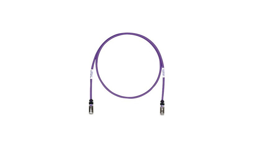 Panduit STP6X10VL TX6A Cat6A S/FTP Shielded Patch Cable 10 ft 26 AWG Violet