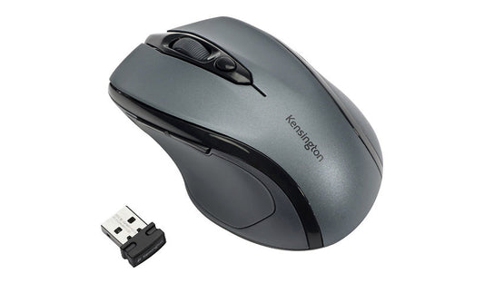 Kensington Pro Fit Mid Size Wireless Mouse Graphite K72423AMA Lifetime Warranty