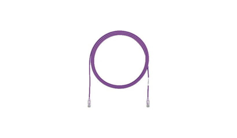 Panduit UTP28SP1VL TX6 Cat6 28 AWG UTP Patch Cable 1 ft Violet