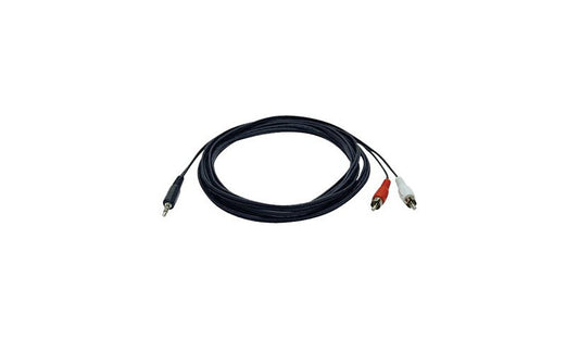 Tripp Lite P314-012 3.5mm Stereo to 2x RCA Audio Y Splitter Cable 12 ft