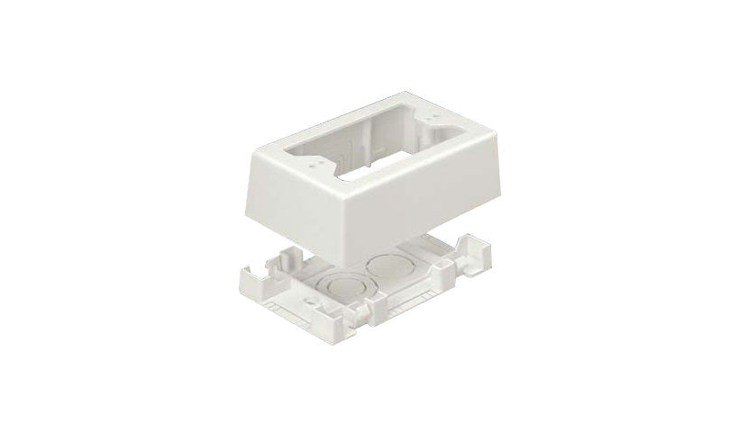 Panduit JBX3510IW-A Pan-Way Low Voltage Surface Mount Outlet Box 1-Gang Adhesive