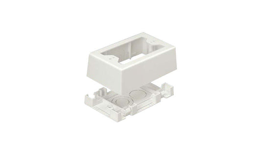 Panduit JBX3510IW-A Pan-Way Low Voltage Surface Mount Outlet Box 1-Gang Adhesive