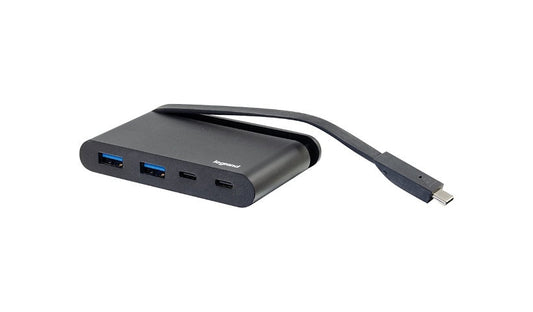 C2G USB-C Hub, 2x USB-A + 2x USB-C, USB 3.0 5Gbps, 100W Power Delivery