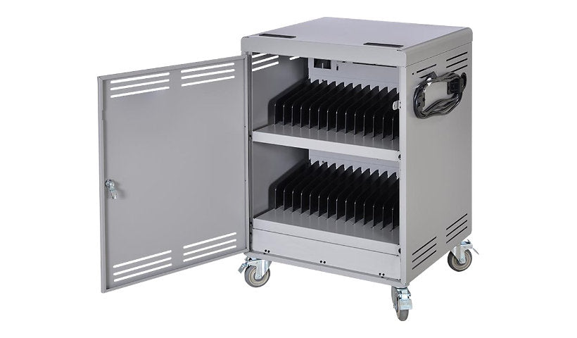 Spectrum Connect30 Cart with Power Switch, 30 Devices, Warm Gray, 55473-CBR