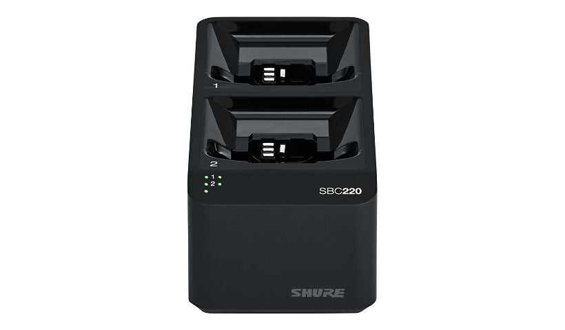 Shure SBC220 2 Bay Networked Charging Station for ULXD QLXD AD