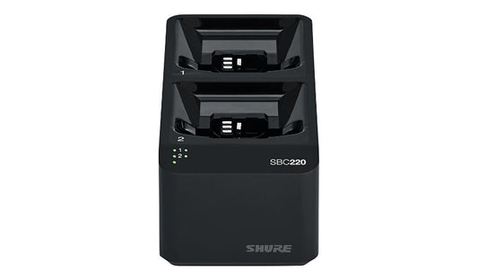 Shure SBC220 2 Bay Networked Charging Station for ULXD QLXD AD