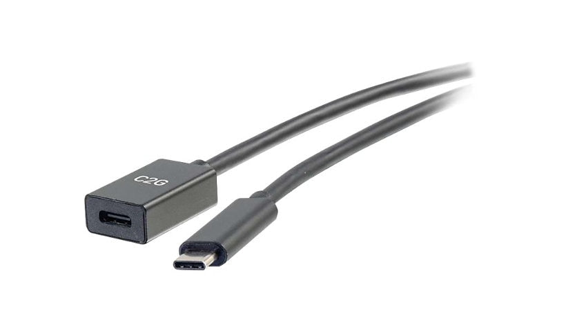 C2G 1 ft USB-C Extension Cable, 5Gbps, Alt Mode, Thunderbolt 3, Male/Female