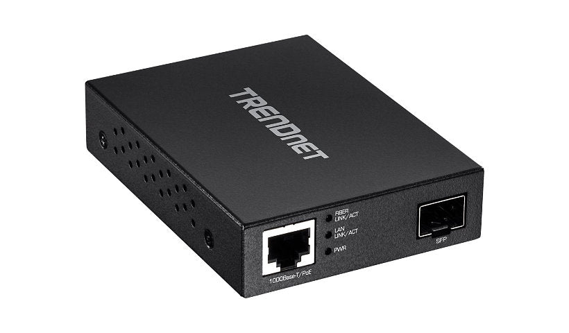 TRENDnet TFC-PGSFP PoE Powered Gigabit SFP Fiber Media Converter