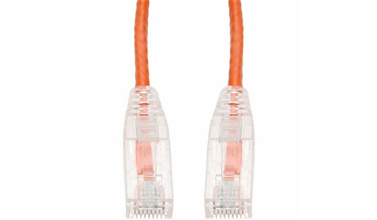 Proline PRO-3FSLCAT6-OE Cat6 Slim Snagless UTP Ethernet Patch Cable 3 ft Orange