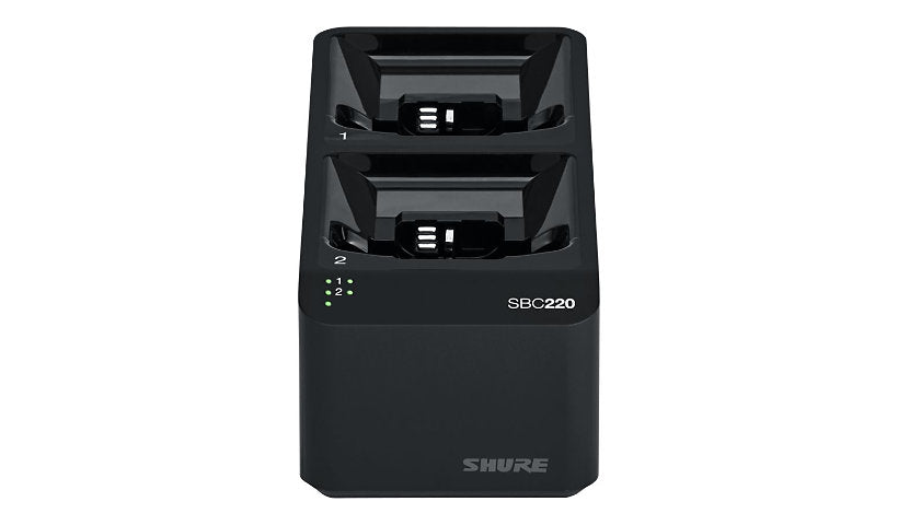 Shure SBC220-US 2 Bay Networked Charging Station for ULXD QLXD