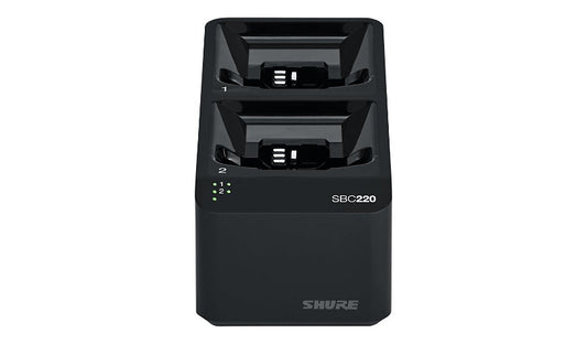 Shure SBC220-US 2 Bay Networked Charging Station for ULXD QLXD