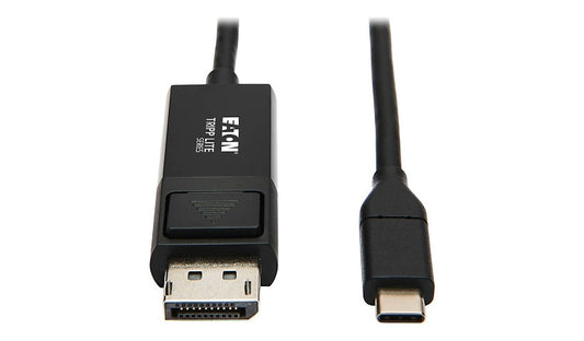 Tripp Lite USB-C to DisplayPort Cable, 4K 60Hz, HDR, Locking DP Plug, 6 ft