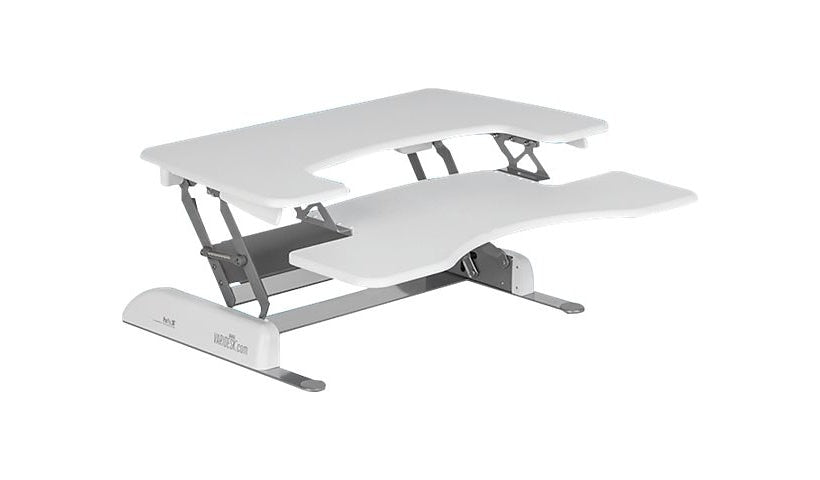 VARIDESK Pro Plus 36 Sit-Stand Desktop Riser, White, 49857